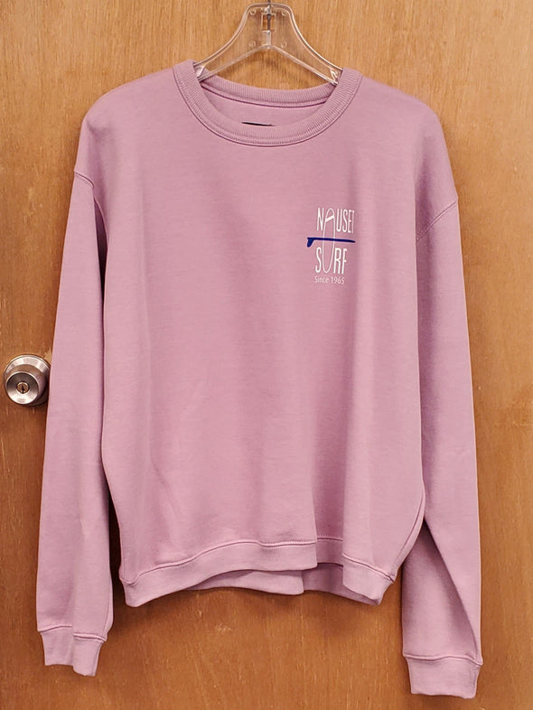 Classic Logo Garment Dyed Crew Sweatshirt- Blue Logo