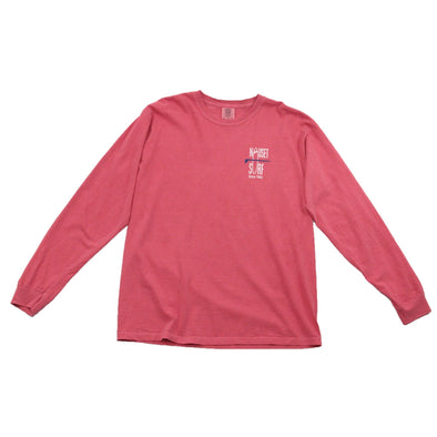 Classic Logo Garment Dyed Long Sleeve T-Shirt- Blue - Nauset Surf Shop