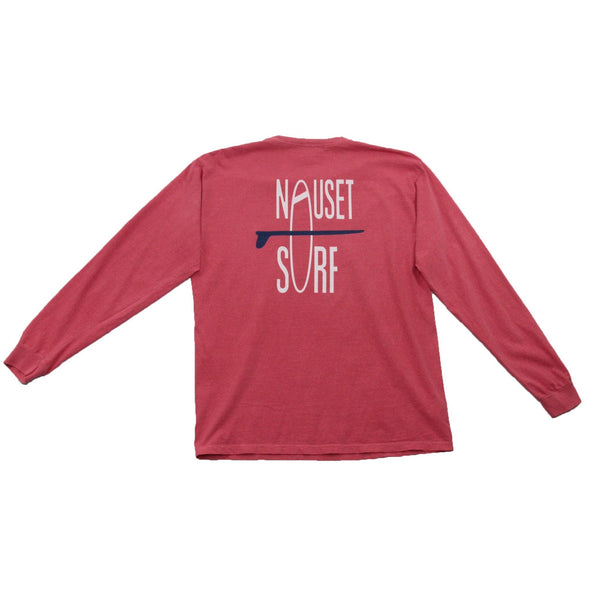 Classic Logo Garment Dyed Long Sleeve T-Shirt- Blue - Nauset Surf Shop