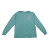 Classic Logo Garment Dyed Long Sleeve T-Shirt- Blue - Nauset Surf Shop
