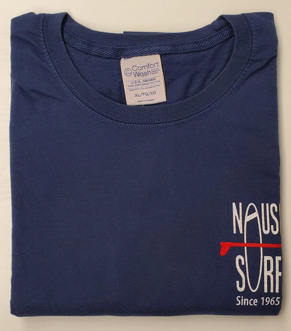 Classic Logo Garment Dyed Long Sleeve T-Shirt - Red - Nauset Surf Shop