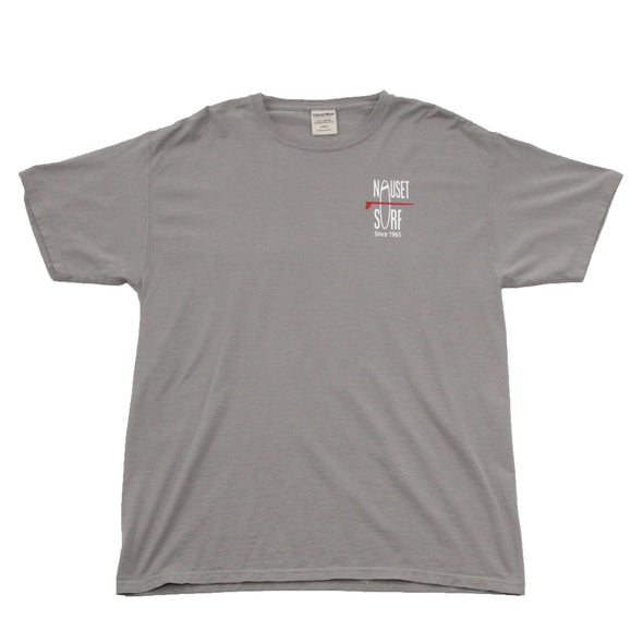 Classic Logo Garment Dyed T-Shirt- Red - Nauset Surf Shop