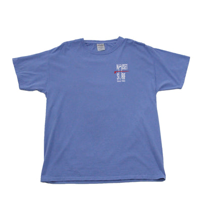Classic Logo Garment Dyed T-Shirt- Red - Nauset Surf Shop