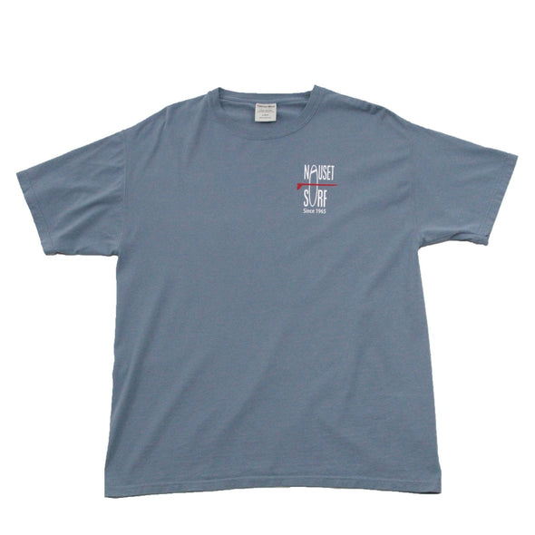Classic Logo Garment Dyed T-Shirt- Red - Nauset Surf Shop