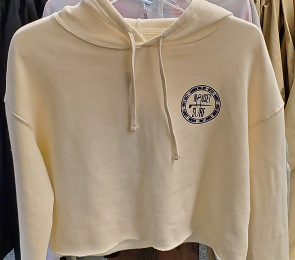 Beaches Logo Cropped Hooded Sweatshirt - Nauset Surf Shop
