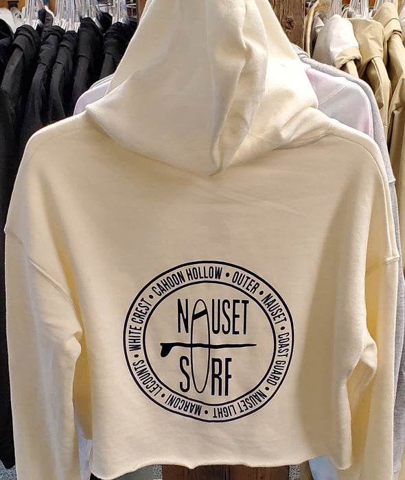 Beaches Logo Cropped Hooded Sweatshirt - Nauset Surf Shop