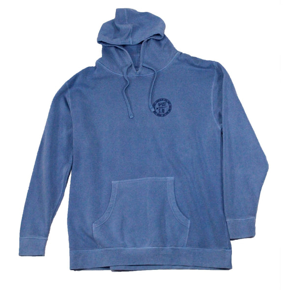 Beaches Logo Garment Dyed Hoodie - Blue - Nauset Surf Shop