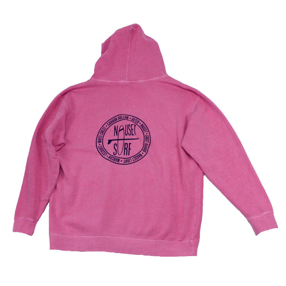 Beaches Logo Garment Dyed Hoodie - Blue - Nauset Surf Shop
