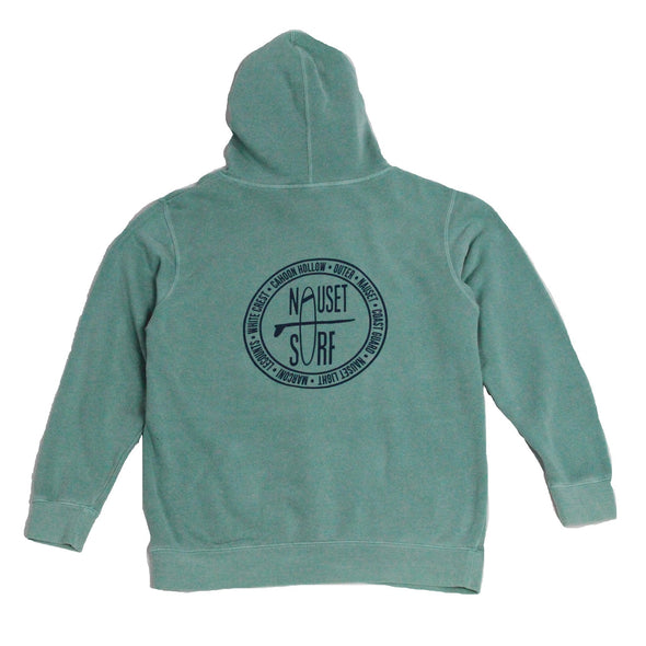 Beaches Logo Garment Dyed Hoodie - Blue - Nauset Surf Shop