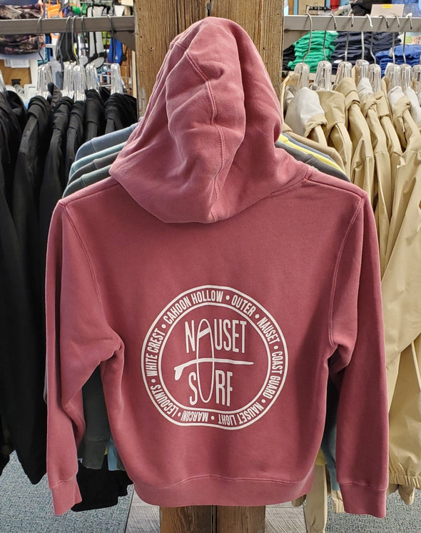 Beaches Logo Garment Dyed Hoodie- YOUTH - Nauset Surf Shop