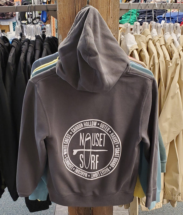 Beaches Logo Garment Dyed Hoodie- YOUTH - Nauset Surf Shop