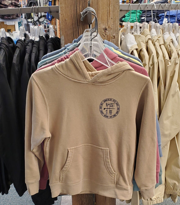 Beaches Logo Garment Dyed Hoodie- YOUTH - Nauset Surf Shop