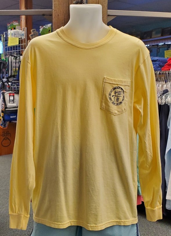 Beaches Logo Garment Dyed Long Sleeve Pocket T-Shirt - Nauset Surf Shop