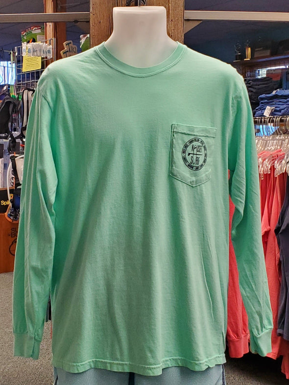 Beaches Logo Garment Dyed Long Sleeve Pocket T-Shirt - Nauset Surf Shop
