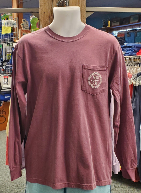 Beaches Logo Garment Dyed Long Sleeve Pocket T-Shirt - Nauset Surf Shop