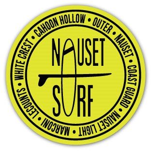 Beaches Logo Round Stickers - Nauset Surf Shop