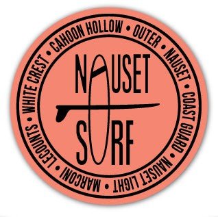 Beaches Logo Round Stickers - Nauset Surf Shop