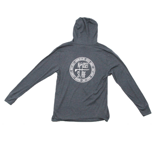 Beaches Logo Unisex Triblend Hooded Long Sleeve Pullover - Nauset Surf Shop