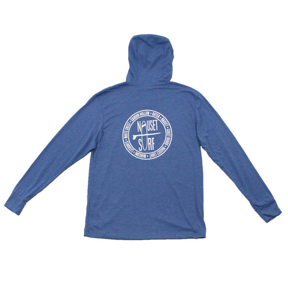 Beaches Logo Unisex Triblend Hooded Long Sleeve Pullover - Nauset Surf Shop