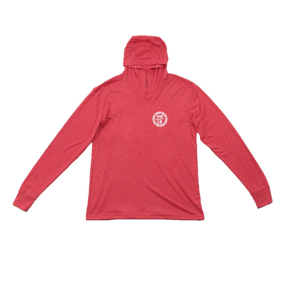 Beaches Logo Unisex Triblend Hooded Long Sleeve Pullover - Nauset Surf Shop