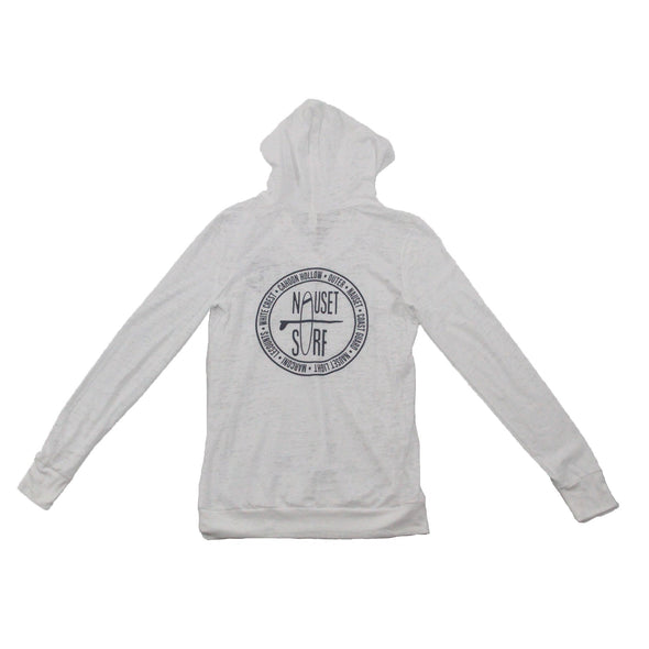 Beaches Logo Women's Burnout Hooded Pullover - Nauset Surf Shop