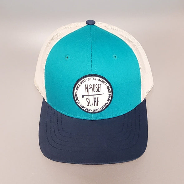 Beaches Rubber Logo C12CTM Pre Curved Trucker- YOUTH - Nauset Surf Shop