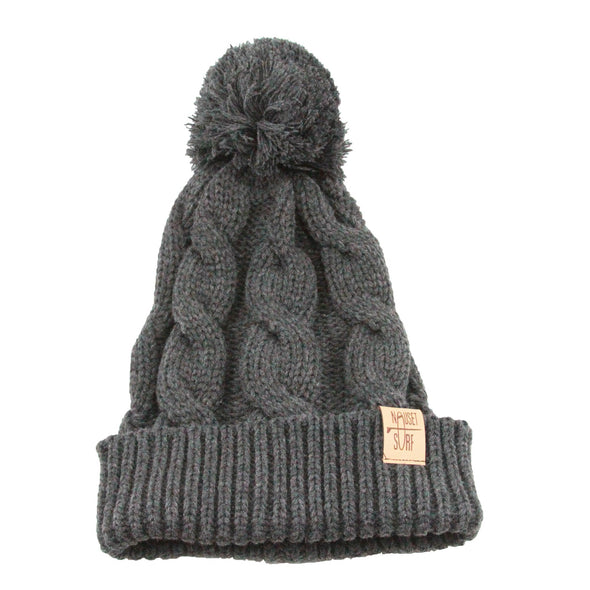 Beanie- Chunk Twist Knit w/ Cuff - Nauset Surf Shop