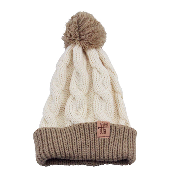 Beanie- Chunk Twist Knit w/ Cuff - Nauset Surf Shop