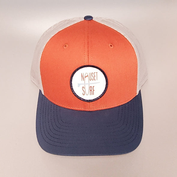 Circle Classic Logo c12CMT PreCurved Trucker- NAVY/WHITE - Nauset Surf Shop