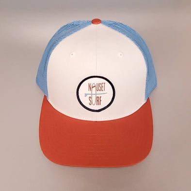 Circle Classic Logo c12CMT PreCurved Trucker- NAVY/WHITE - Nauset Surf Shop