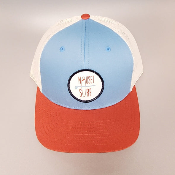 Circle Classic Logo c12CMT PreCurved Trucker- NAVY/WHITE - Nauset Surf Shop