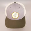 Circle Classic Logo C12CTM Pre Curved Trucker- GOLD - Nauset Surf Shop