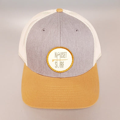 Circle Classic Logo C12CTM Pre Curved Trucker- GOLD - Nauset Surf Shop