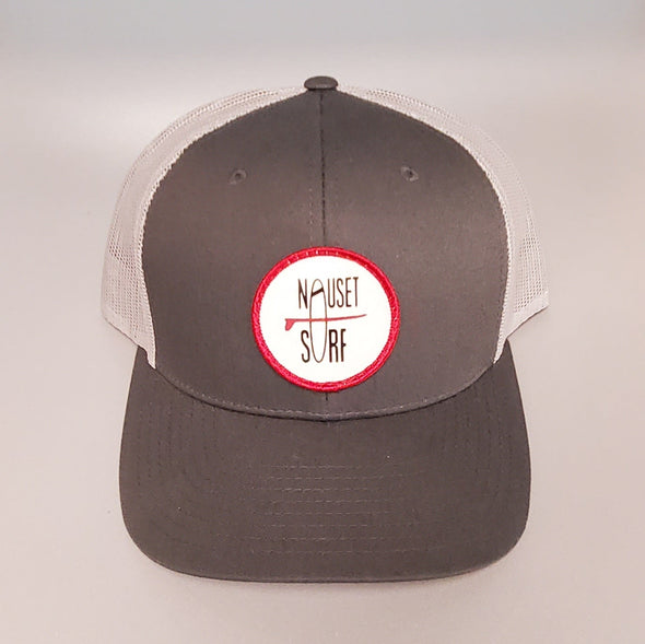 Circle Classic Logo C12CTM Pre Curved Trucker- RED - Nauset Surf Shop