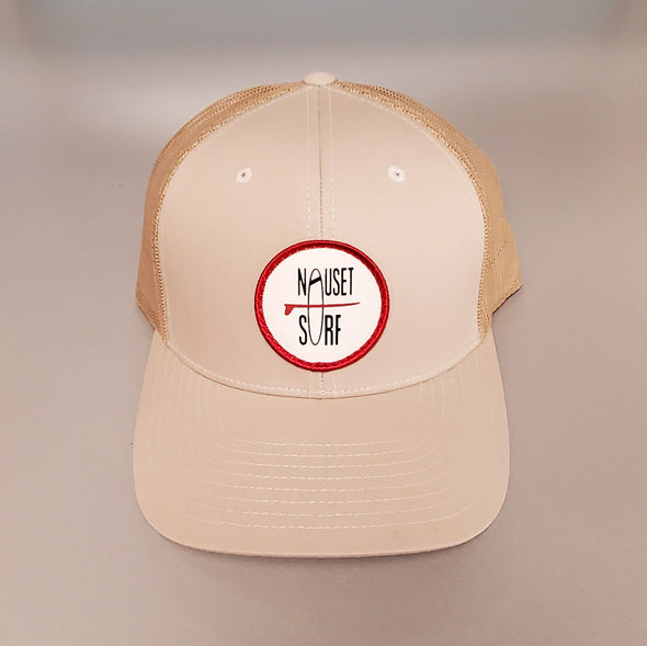 Circle Classic Logo C12CTM Pre Curved Trucker- RED - Nauset Surf Shop