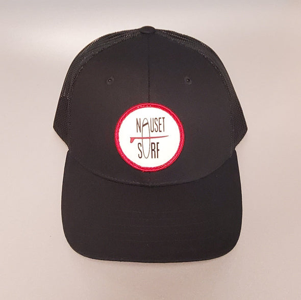 Circle Classic Logo C12CTM Pre Curved Trucker- RED Youth - Nauset Surf Shop