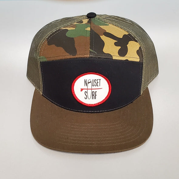 Circle Classic Logo C58CTM 7PANEL TRUCKER TWILL&MESH - Nauset Surf Shop