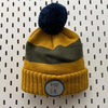 Classic Logo Circle Patch Jacquard Knit Beanie w/ Pom - Nauset Surf Shop