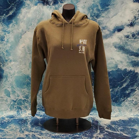 Classic Logo Heavyweight Hooded Sweatshirt - Blue Logo - Nauset Surf Shop