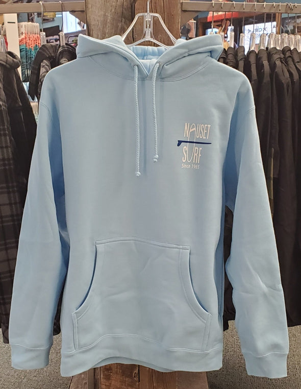 Classic Logo Heavyweight Hooded Sweatshirt - Blue Logo - Nauset Surf Shop