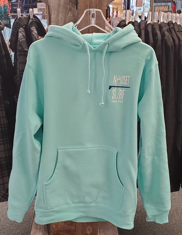 Classic Logo Heavyweight Hooded Sweatshirt - Blue Logo - Nauset Surf Shop