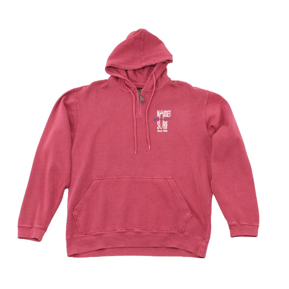 Classic Logo Mini Zip Garment Dyed Hooded Sweatshirt - Nauset Surf Shop