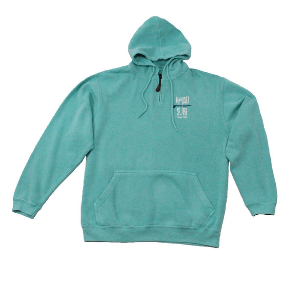 Classic Logo Mini Zip Garment Dyed Hooded Sweatshirt - Nauset Surf Shop