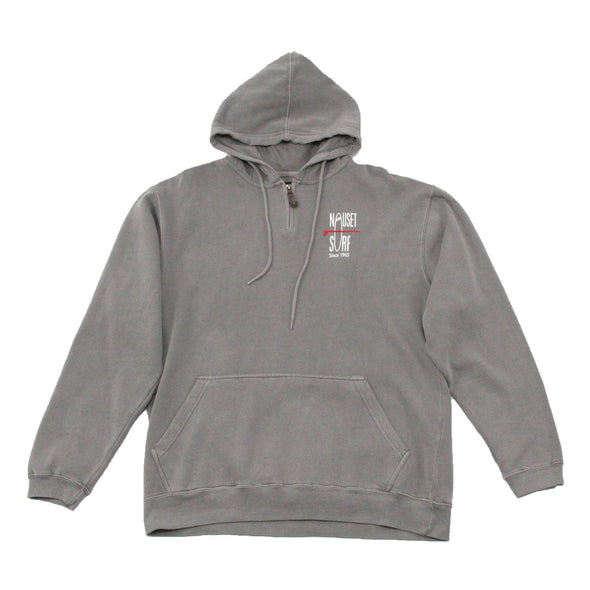 Classic Logo Mini Zip Garment Dyed Hooded Sweatshirt - Nauset Surf Shop