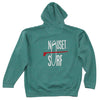 Classic Logo Mini Zip Garment Dyed Hooded Sweatshirt - Nauset Surf Shop