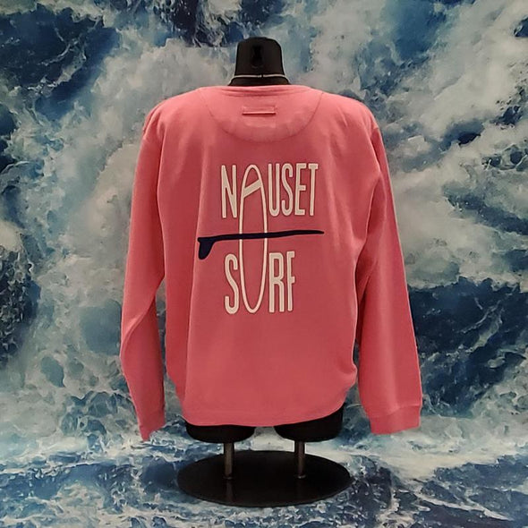Classic Logo Pigment Dyed Crew Sweatshirt- Blue Logo - Nauset Surf Shop