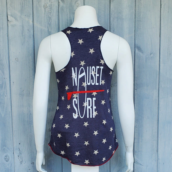Classic Logo W Meegs Eco-Jersey Racerback Tank - Nauset Surf Shop