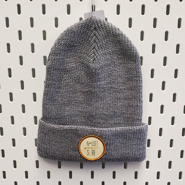 NS Classic Circle Logo C01 Knit Beanie- Gold/Loden Patch - Nauset Surf Shop
