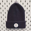 NS Classic Circle Logo C01 Knit Beanie- Navy/Brown/Lt.Blue Patch - Nauset Surf Shop
