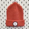 NS Classic Circle Logo C01 Knit Beanie- Navy/Brown/Lt.Blue Patch - Nauset Surf Shop